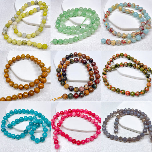 📿[BB01] 8mm Natural Crystal Beads String