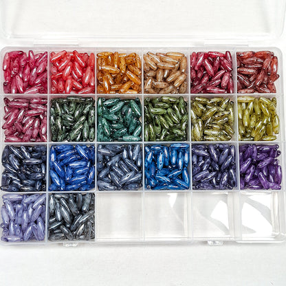 [S696] Jelly Picasso Rice Beads
