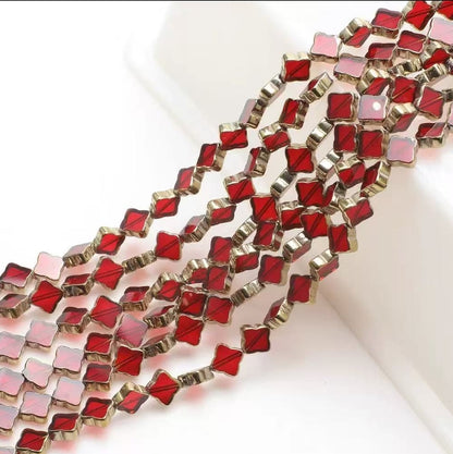 [B380] Gilded Glass Beads