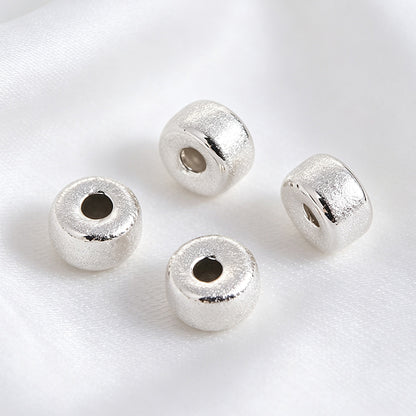 [E360] Brass Brushed Rondelle Spacer Beads
