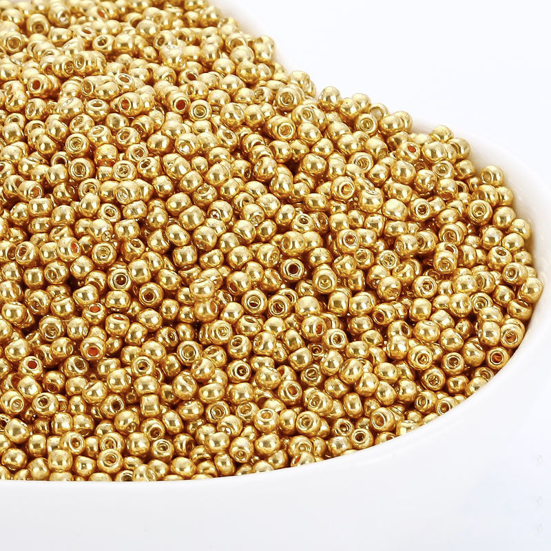 [S164] 2mm Glass Metallic Color Seed Beads