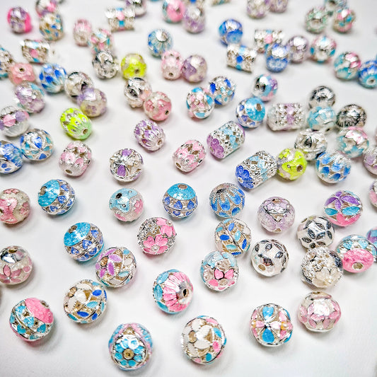 [E148]  Hand-Made Classic Cloisonne Beads