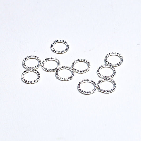 [E119] Soldered Twisted Ring (8mm)