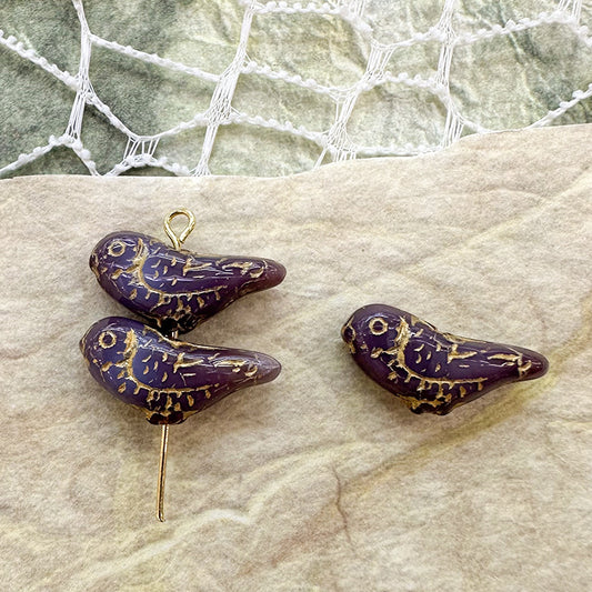 🏛️[B143] Vintage Glass Beads Charms