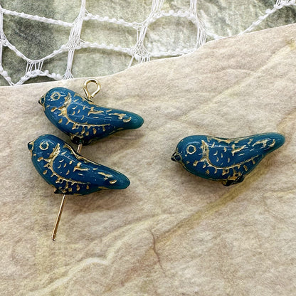 🏛️[B143] Vintage Glass Beads Charms