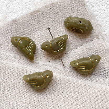 🏛️[B143] Vintage Glass Beads Charms