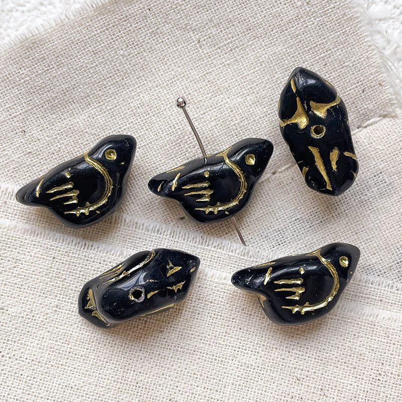 🏛️[B143] Vintage Glass Beads Charms
