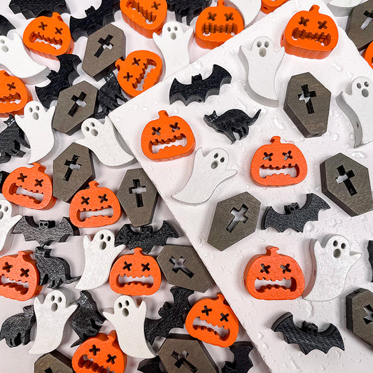 🎃[B151] Spooky Charms (Wooden)