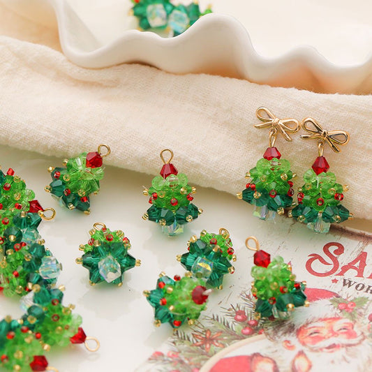 New!🆕 [E144] Handmade Glass Christmas Tree Pendant