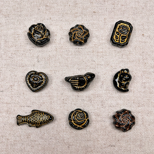 [B167] Vintage Glass Beads Charms