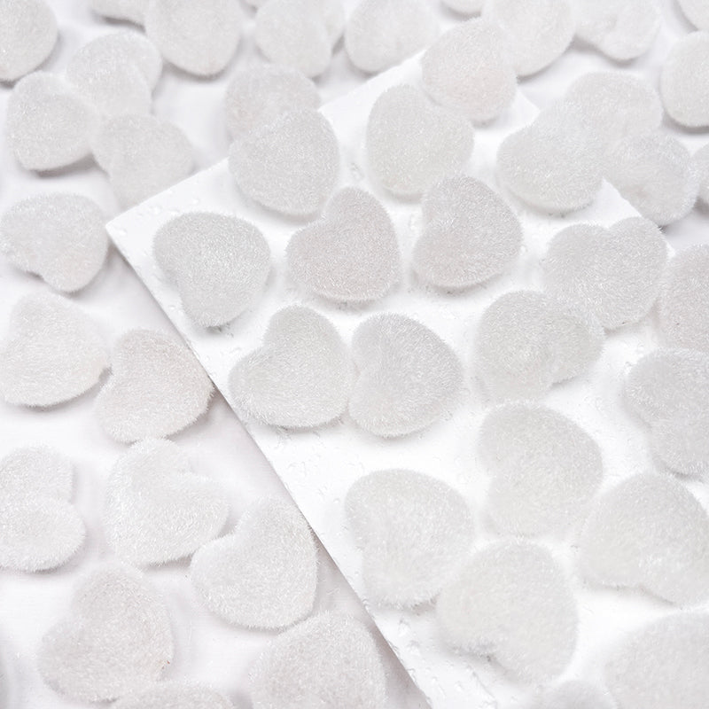 💛💜🩷New!🆕[B190] Acrylic Fluffy Heart Beads