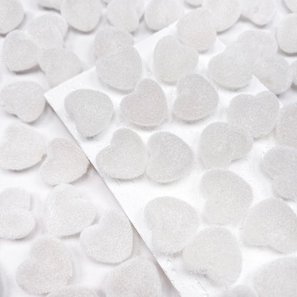 💛💜🩷New!🆕[B190] Acrylic Fluffy Heart Beads