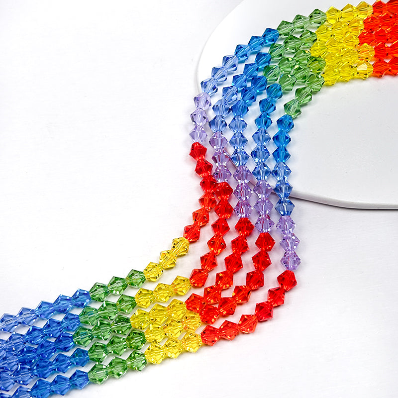 Sale🔥[B121] 8mm Rainbow Beads Strings (Glass)