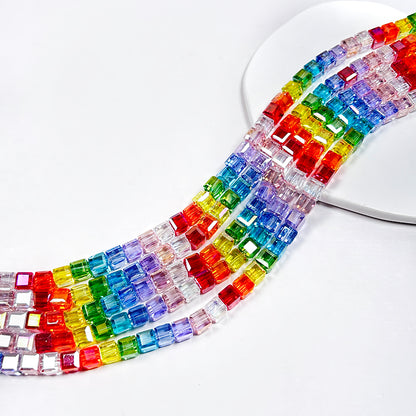 Sale🔥[B121] 8mm Rainbow Beads Strings (Glass)