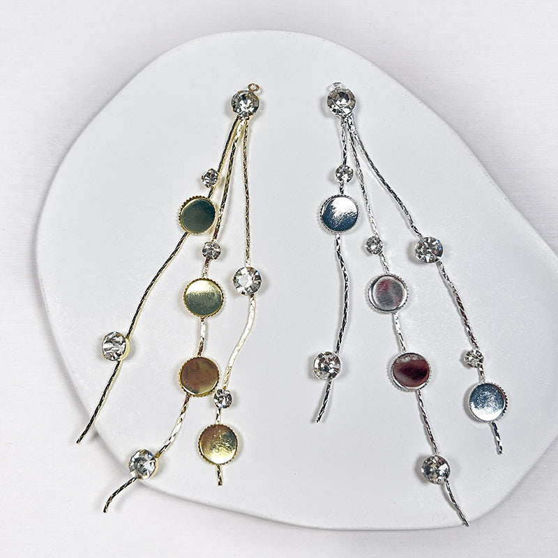 🎐[E152] Cubic Zirconia Tassel