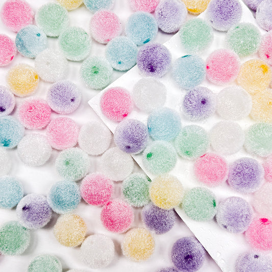 🟣🟡🟢New!🆕[B189] Acrylic Fluffy Pom Poms