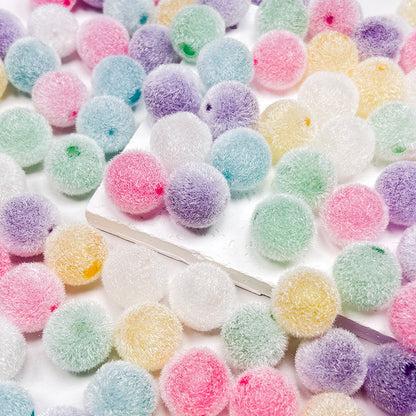 🟣🟡🟢New!🆕[B189] Acrylic Fluffy Pom Poms