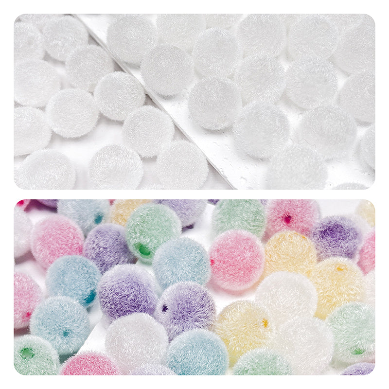 🟣🟡🟢New!🆕[B189] Acrylic Fluffy Pom Poms