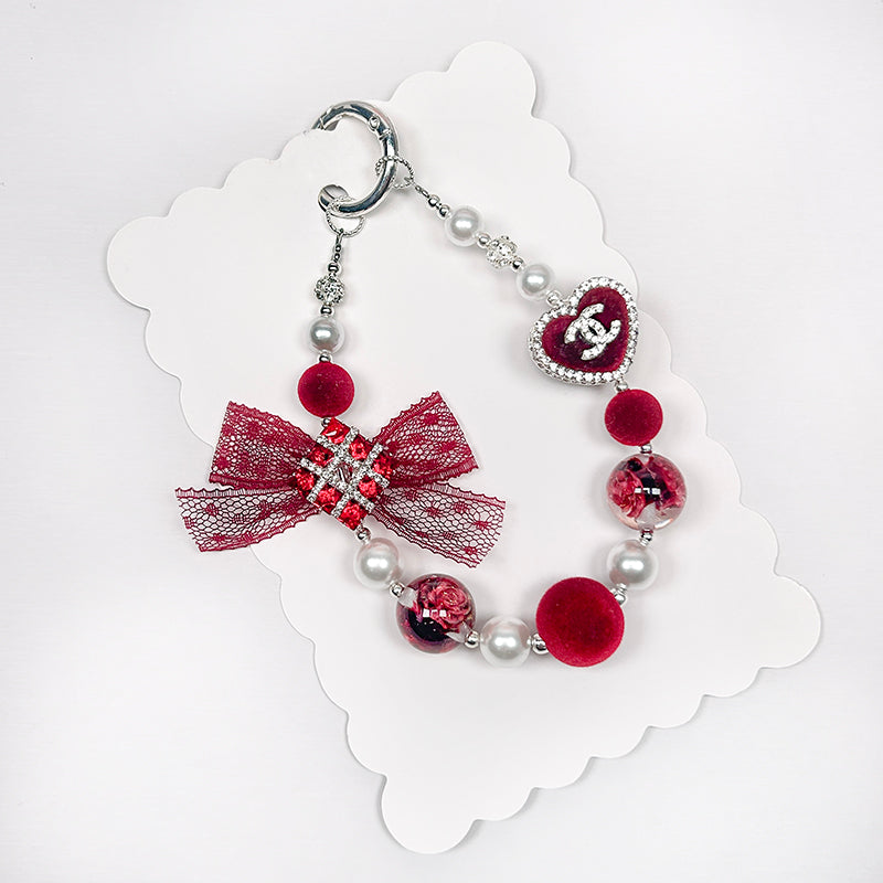 ❤️‍🔥New!🆕[B199] Scarlet Bloom (Phone Charm Beading Kit)