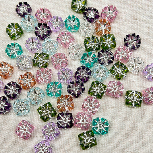 🏵️[E113] Cubic Zirconia Spacer Beads