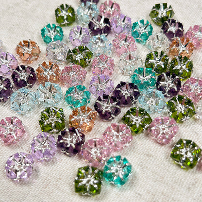 🏵️[E113] Cubic Zirconia Spacer Beads