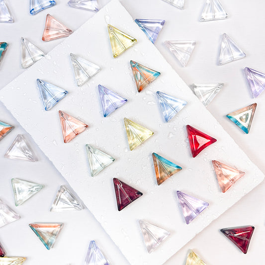 🔺New!🆕[B226] Triangle Glass Beads