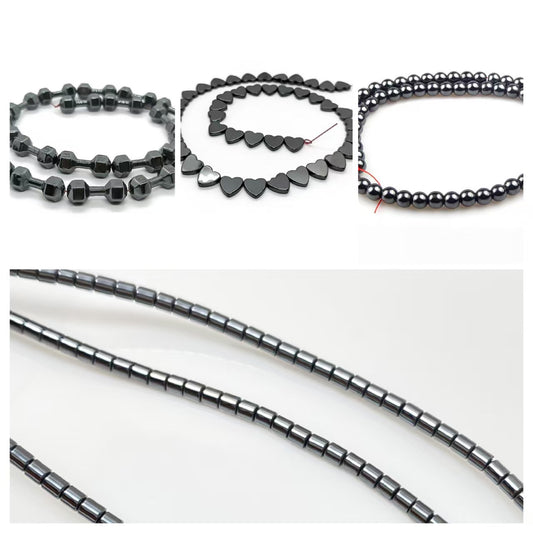 🖤New!🆕[B228] Black Hematite Beads