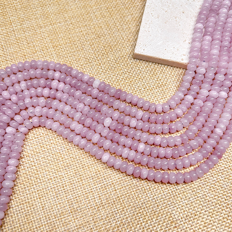 New!🆕[B233] Purple Chalcedony Donut Beads, Natrual Stone/Crystal