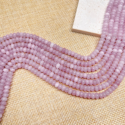 New!🆕[B233] Purple Chalcedony Donut Beads, Natrual Stone/Crystal