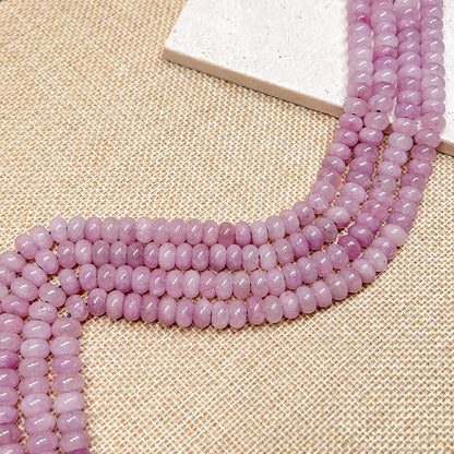 New!🆕[B233] Purple Chalcedony Donut Beads, Natrual Stone/Crystal