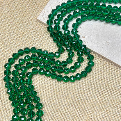 Sale🔥[B239] Emerald Green Glass Crystal Beads String
