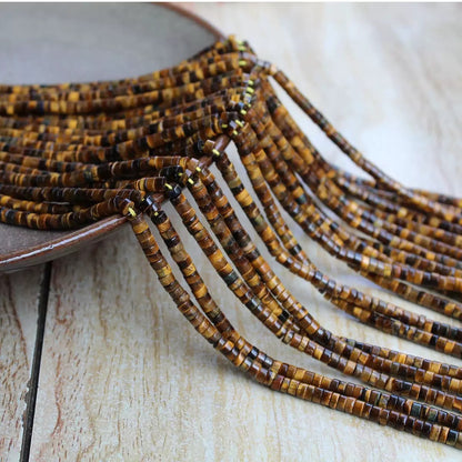 Sale🔥[B217] 2*4mm Nature Crystal/Stone Rondelle Beads Strings