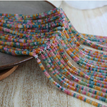 Sale🔥[B217] 2*4mm Nature Crystal/Stone Rondelle Beads Strings