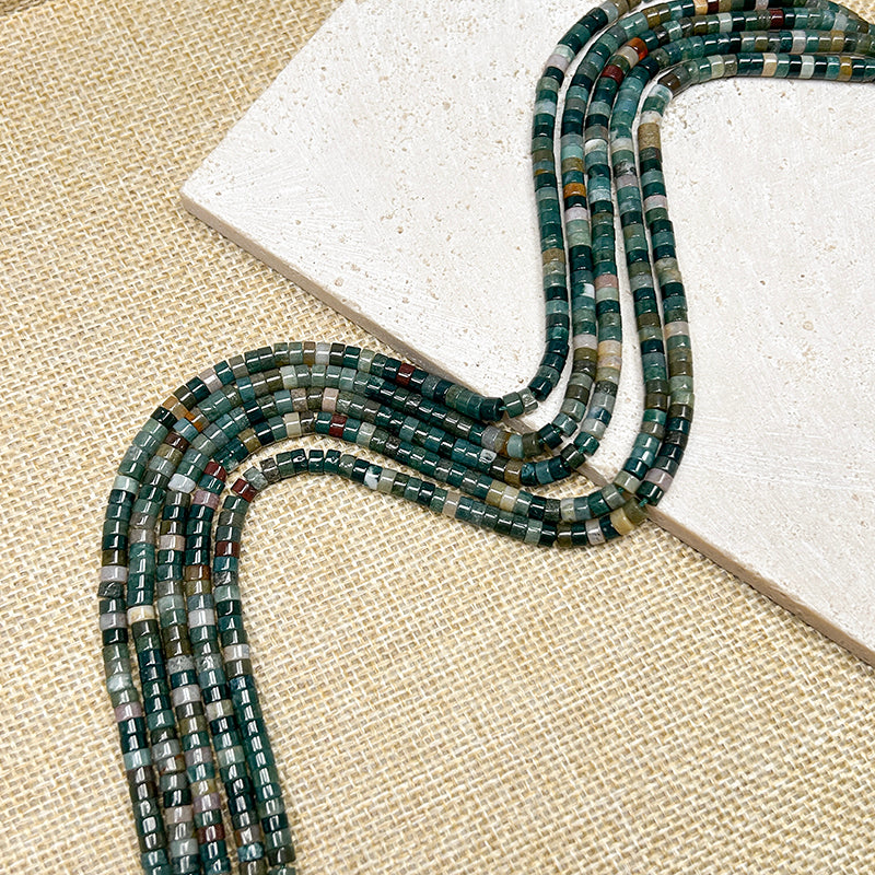 Sale🔥[B217] 2*4mm Nature Crystal/Stone Rondelle Beads Strings