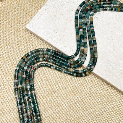 Sale🔥[B217] 2*4mm Nature Crystal/Stone Rondelle Beads Strings