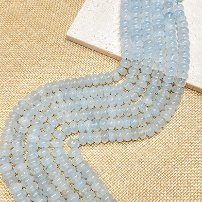 New!🆕[B251] Pestal Blue Chalcedony Beads (Natrural Stone,Crystal)