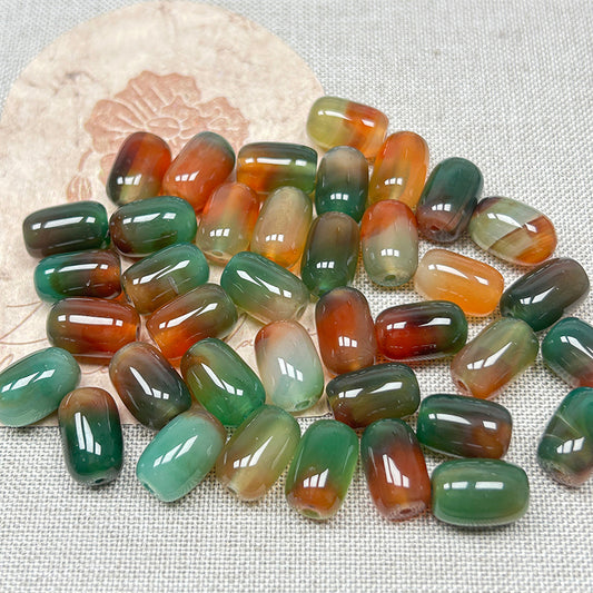 🦚New!🆕[B249] 8*11mm Peacock Agate Beads (Natrural Crystal, Stone)