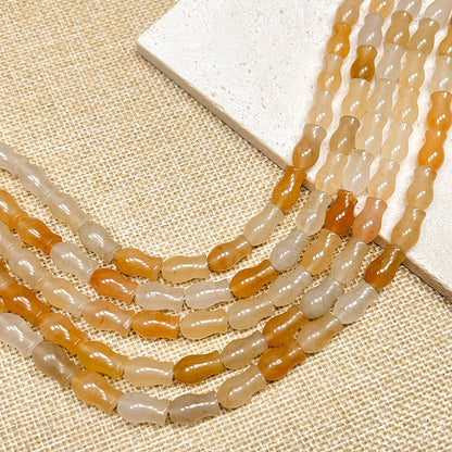 New!🆕[B270] 8*14mm Natrual Jade Vase Beads String (Stone)