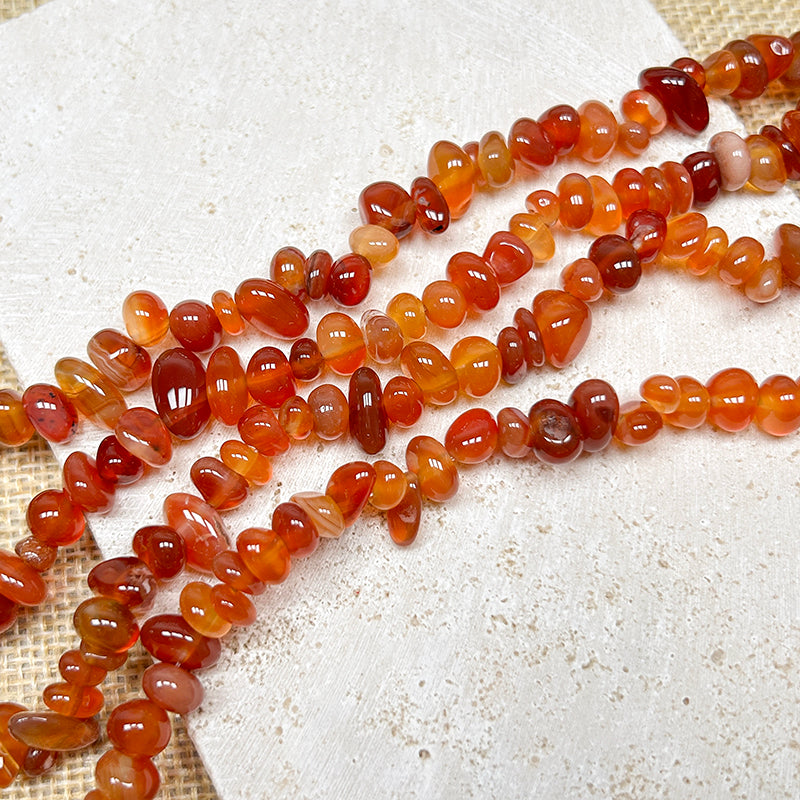 New!🆕[B262] Carnelian Chip Beads