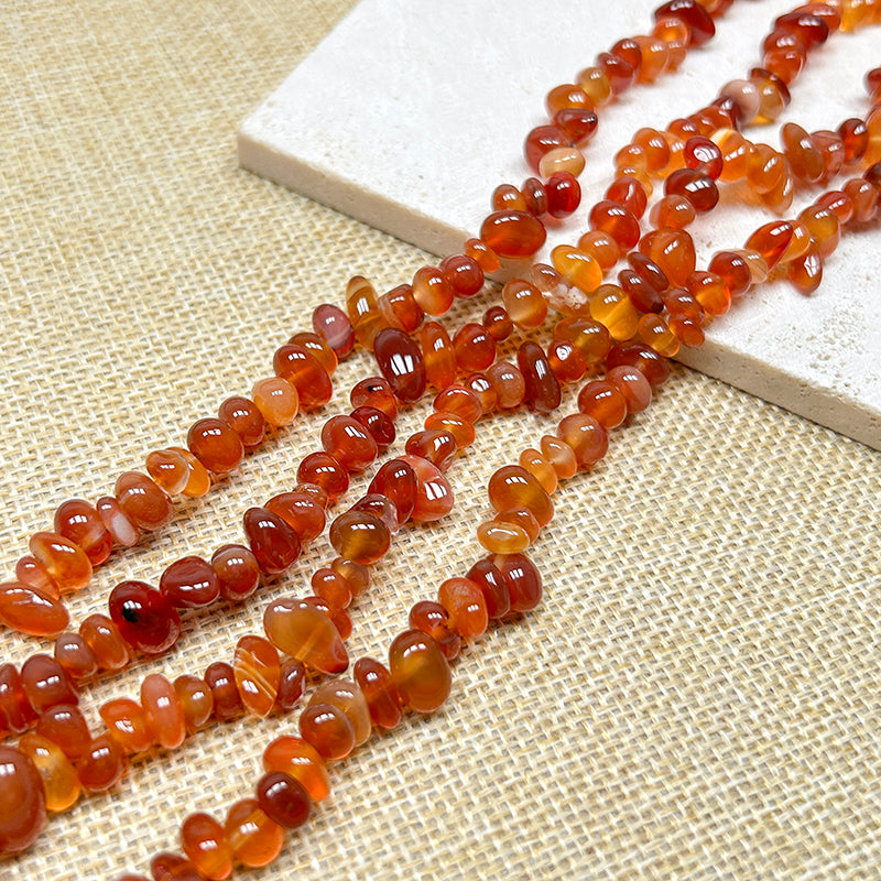 New!🆕[B262] Carnelian Chip Beads