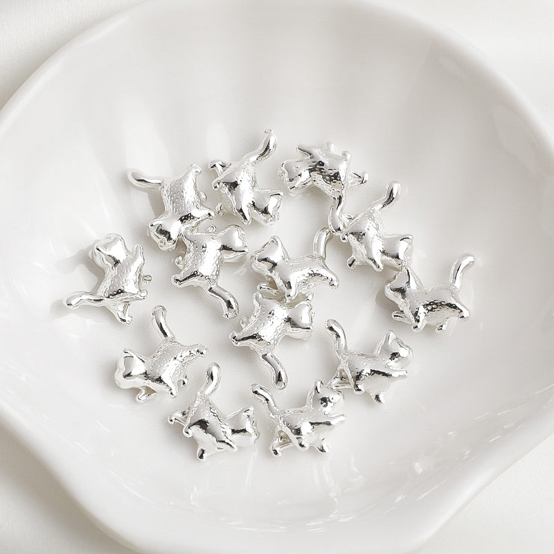 🐈New!🆕[E185] Copper Cat Bead Charm