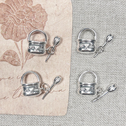 🧺[E202] Copper Flower Basket Clasp