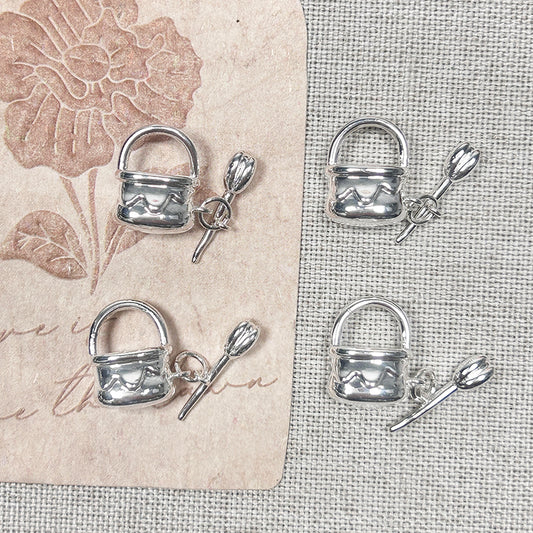 🧺[E202] Copper Flower Basket Clasp