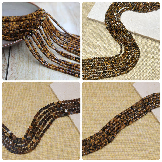 New!🆕[B277] Natural Tiger Eye Beads Strings