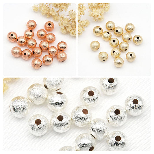 [B279] 8mm Copper Round Spacer Beads
