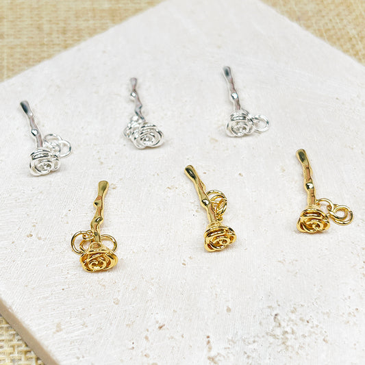 🌹New!🆕[E227] Copper Rose Pendant