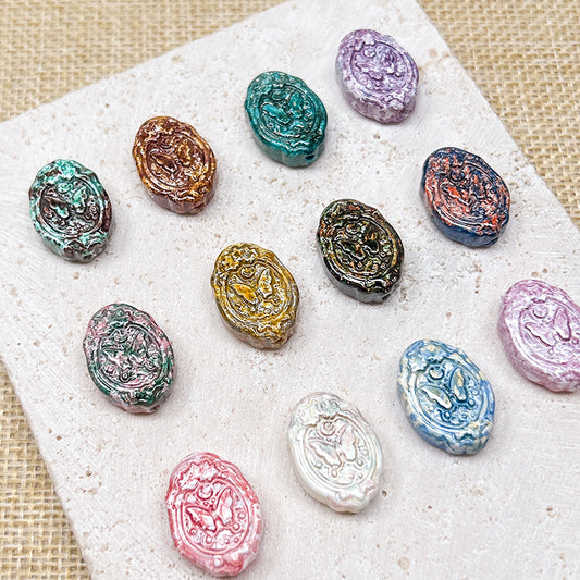 🦋[B305] Ethereal Butterfly Glass Beads