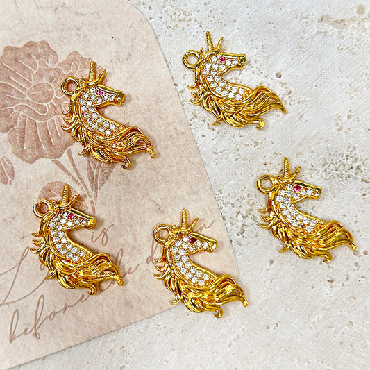 🦄[E239] Copper Unicorn Pendant