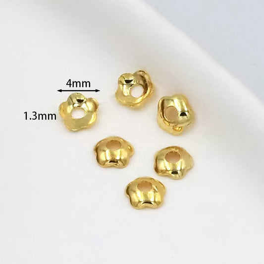 🏵️[E241] 4mm Copper Flower Spacer