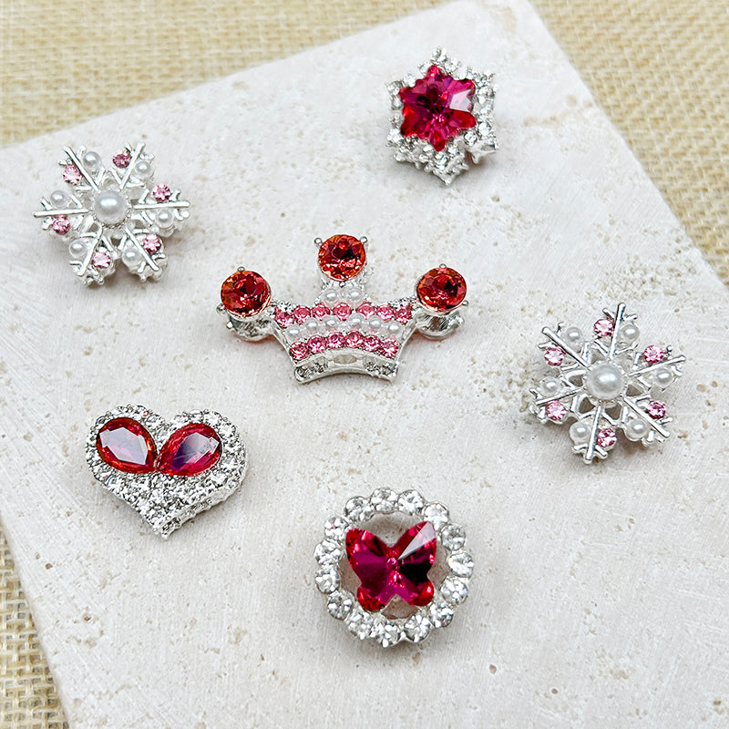 [E243] Fancy Pink Charm (For Keychain/Pen)